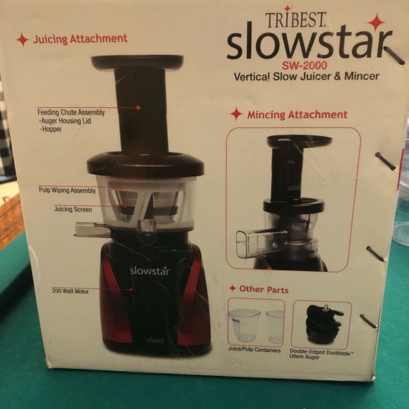 Tribest slow star sw-2000 vertical slow juicer and mincer - Picture 5 of 9